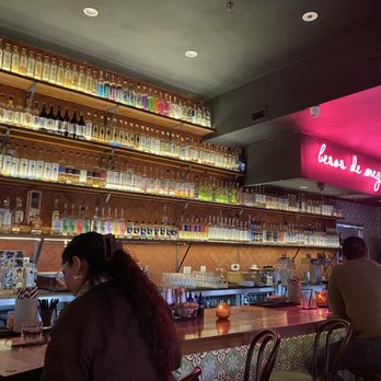 Madre - Inside - bar area (lots of mezcal) - Mexican Near Me - Torrance, California