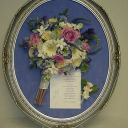 Sentimental Preservation - Bridal Bouquet Oval Domed Frame