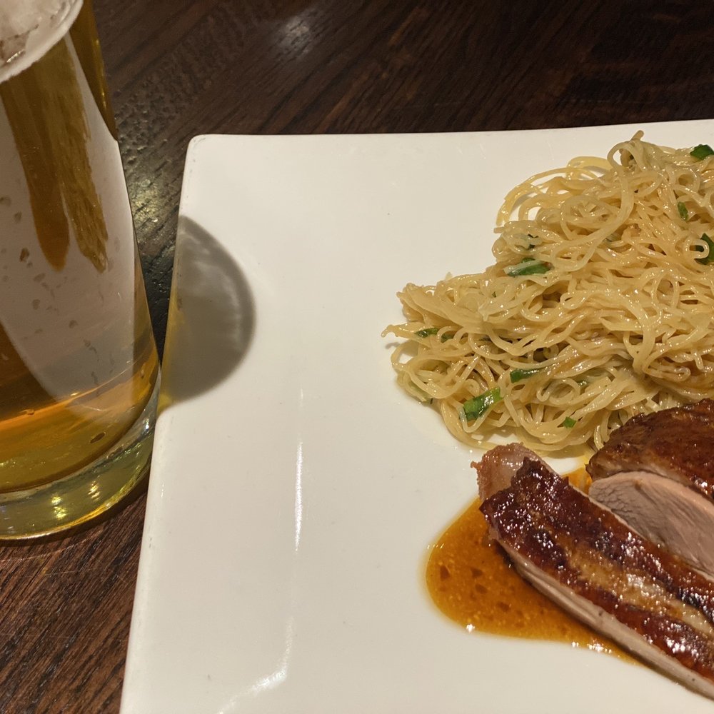 Kwok's Bistro - Roasted duck breast, also crispy, with egg flour noodles. - Chinese Near Me - Reno, Nevada Kwok's Bistro - Roasted duck breast, also crispy, with egg flour noodles. - Chinese Near Me - Reno, Nevada