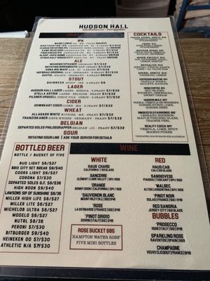 Menu photo 2 Hudson Hall Jersey City, NJ Menu photo 2 Hudson Hall Jersey City, NJ