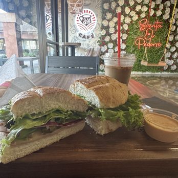 Con Azucar Cafe - Torta de Jamon y Horchata Latte - Coffee & Tea Near Me - Santa Maria, California