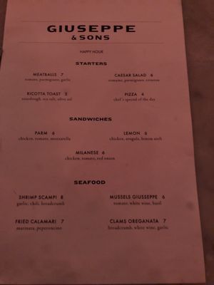 Menu photo 6 Giuseppe & Sons Philadelphia, PA Menu photo 6 Giuseppe & Sons Philadelphia, PA