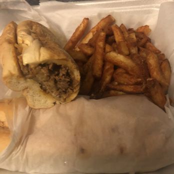 Uni-Mart - Cheesesteak with spicy fries - Convenience Stores Near Me - Effort, Pennsylvania