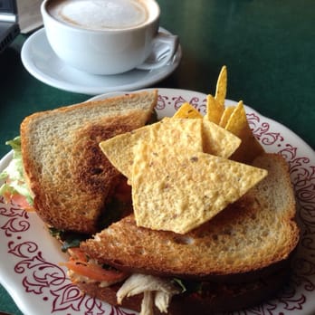 River Rising - Herb Roasted Chicken and Red Pepper sandwich, 12oz latte - Bakeries Near Me - Hamilton, Montana River Rising - Herb Roasted Chicken and Red Pepper sandwich, 12oz latte - Bakeries Near Me - Hamilton, Montana