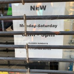 Van Nest Hardware - Changed their hours than closed early