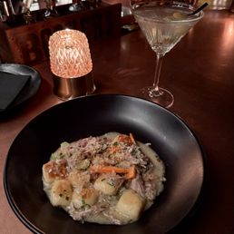 Gnocchi and duck