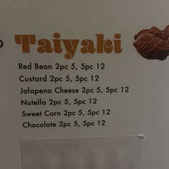 Bingsu Bingsu - Taiyaki flavors - Ice Cream & Frozen Yogurt Near Me - Arcadia, California