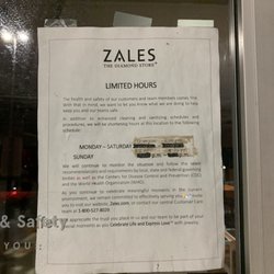 Zales Outlet Store - Hours of operation