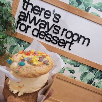 The Sunny Sunny - Ice cream sandwich (Fruity Pebbles + cinnamon sugar + vanilla bean ice cream) - Coffee & Tea Near Me - South Gate, California The Sunny Sunny - Ice cream sandwich (Fruity Pebbles + cinnamon sugar + vanilla bean ice cream) - Coffee & Tea Near Me - South Gate, California