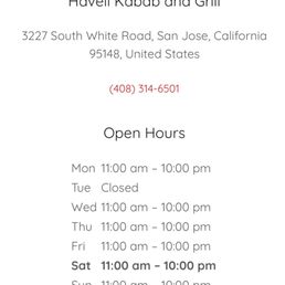 Hours on website Hours on website