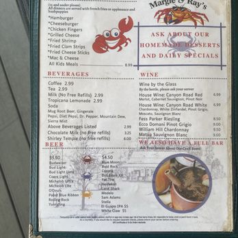 Margie & Ray's Crabhouse - Kids Menu and Beverages - Seafood Near Me - Virginia Beach, Virginia Margie & Ray's Crabhouse - Kids Menu and Beverages - Seafood Near Me - Virginia Beach, Virginia