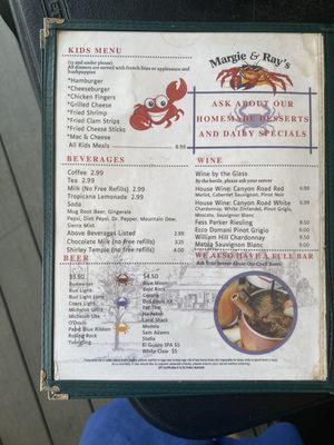 Menu photo 1 Margie & Ray's Crabhouse Virginia Beach, VA Menu photo 1 Margie & Ray's Crabhouse Virginia Beach, VA