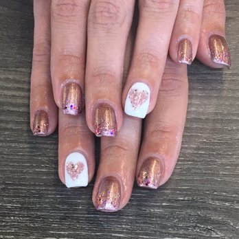 Jensen & Co Salon - Valentine's Day gel nails by Shannon - Hair Salons Near Me - Reno, Nevada