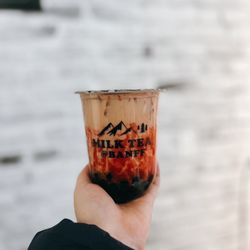 Milk Tea At Banff - Strawberry milk tea! -- @foodiejocho