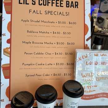 Lil’s Coffee Bar - Fall menu - Coffee & Tea Near Me - High Point, North Carolina Lil’s Coffee Bar - Fall menu - Coffee & Tea Near Me - High Point, North Carolina