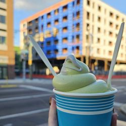 Matcha & Black Sesame Soft Serve Swirl