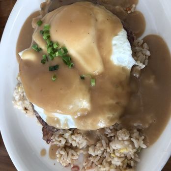 Moke’s Bread And Breakfast - Loco Moco w/ Ribeye Steak instead of a hamburger patty - Breakfast & Brunch Near Me - Honolulu, Hawaii