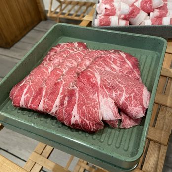 101 Pot All You Can Eat - US Wagyu Chuck Cross (my 1st favorite cut here) - Hot Pot Near Me - Arcadia, California
