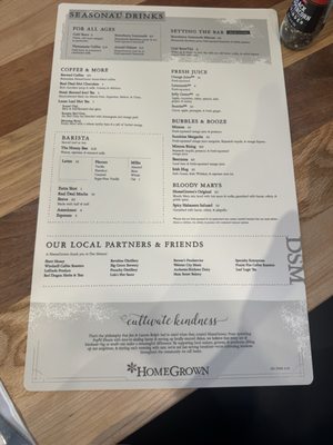 Menu photo 1 HomeGrown - Des Moines Des Moines, IA Menu photo 1 HomeGrown - Des Moines Des Moines, IA