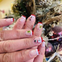 Organic Nail Bar - #bio gel with Christmas designs