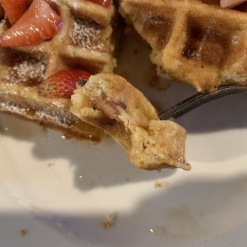 The Peach Cafe - Bacon in waffle - New American Near Me - Monrovia, California