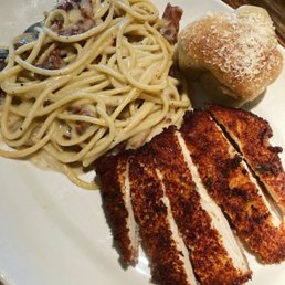 Carbonara with Crispy Chicken Carbonara with Crispy Chicken