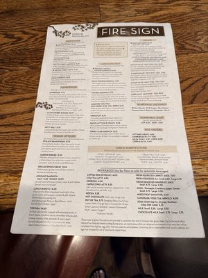 Menu photo 5 Fire Sign Cafe Tahoe City, CA Menu photo 5 Fire Sign Cafe Tahoe City, CA