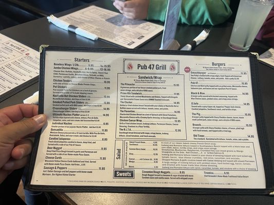 Menu photo 1 Pub 47 Huntley, IL