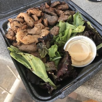 Steak Shack - Combo chicken and steak strips with teriyaki sauce, rice and a salad. Delicious!!!!!! - Steakhouses Near Me - Honolulu, Hawaii Steak Shack - Combo chicken and steak strips with teriyaki sauce, rice and a salad. Delicious!!!!!! - Steakhouses Near Me - Honolulu, Hawaii