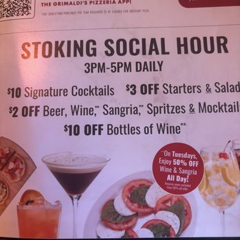 Grimaldi's Pizzeria - Happy hour menu - Pizza Near Me - Scottsdale, Arizona Grimaldi's Pizzeria - Happy hour menu - Pizza Near Me - Scottsdale, Arizona