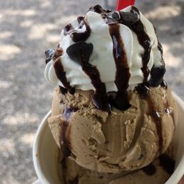 Double scoop of coffee lovers in a dish.