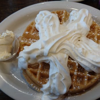 Maxfield's Pancake House - Mu waffle with too much whipped cream - Breakfast & Brunch Near Me - Wauwatosa, Wisconsin Maxfield's Pancake House - Mu waffle with too much whipped cream - Breakfast & Brunch Near Me - Wauwatosa, Wisconsin