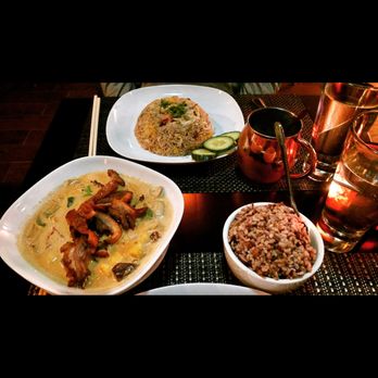 Sambal - Pineapple Fried Rice w/Chicken and Panang Duck w/Mixed Rice - Thai Near Me - Irvington, New York