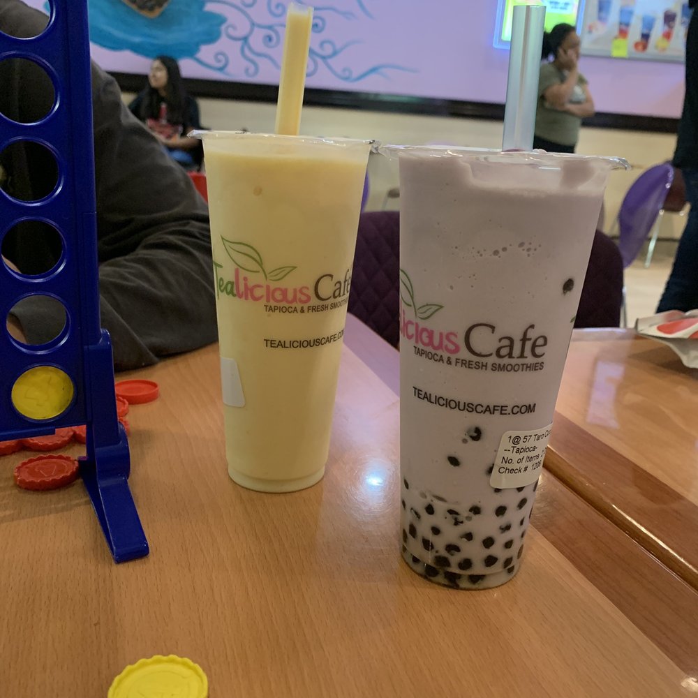 Tealicious Cafe - Peach cream and taro coconut blend! - Bubble Tea Near Me - San Antonio, Texas Tealicious Cafe - Peach cream and taro coconut blend! - Bubble Tea Near Me - San Antonio, Texas