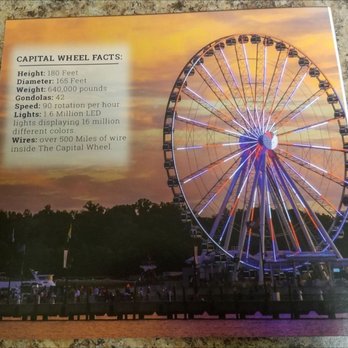 The Capital Wheel - Amusement Parks Near Me - National Harbor, Maryland The Capital Wheel - Amusement Parks Near Me - National Harbor, Maryland