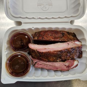 Coop's West Texas BBQ - Side of smoked ribs are excellently prepared. - Barbeque Near Me - Lemon Grove, California
