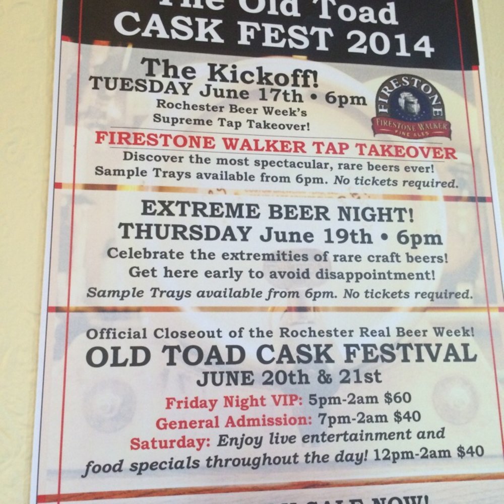 The Old Toad - Pubs Near Me - Rochester, New York