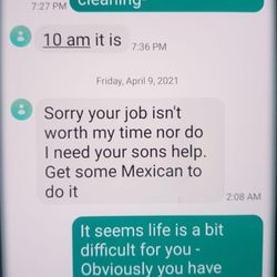 Jonny Washes - Unprofessional owner.