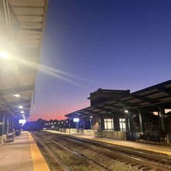 Fredericksburg Train Station - 7:30pm ,very ghostly train stop.
