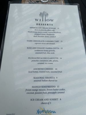 Menu photo 4 Willow at Mirbeau Rhinebeck, NY Menu photo 4 Willow at Mirbeau Rhinebeck, NY