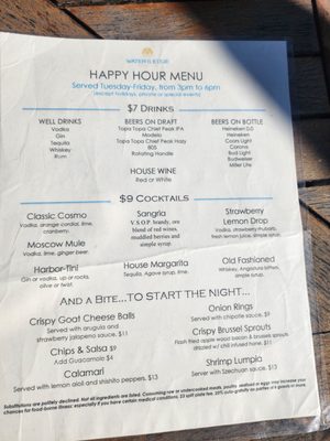 Menu photo 1 Water's Edge Restaurant and Bar Ventura, CA Menu photo 1 Water's Edge Restaurant and Bar Ventura, CA
