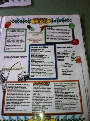 Menu photo 4 Birdseye Diner Castleton, VT