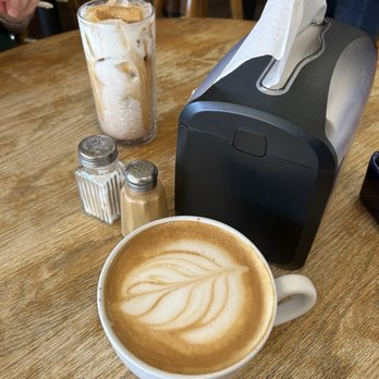Come & Crepe It - Caramel macchiato with foam art - Coffee & Tea Near Me - Gonzales, Texas Come & Crepe It - Caramel macchiato with foam art - Coffee & Tea Near Me - Gonzales, Texas