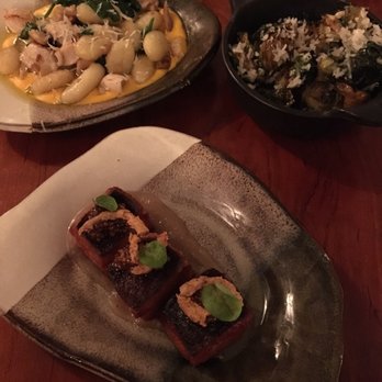 Caboose Tavern - Gnocchi, brussel sprouts and pork belly - New American Near Me - Vienna, Virginia Caboose Tavern - Gnocchi, brussel sprouts and pork belly - New American Near Me - Vienna, Virginia