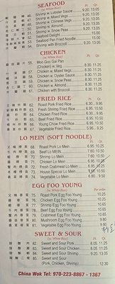 Menu photo 4 China Wok Fort Collins, CO