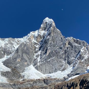 Skyward Mountaineering - View of Jirishanca in Peru during an alpine climbing expedition - Climbing Near Me - Grand Junction, Colorado Skyward Mountaineering - View of Jirishanca in Peru during an alpine climbing expedition - Climbing Near Me - Grand Junction, Colorado