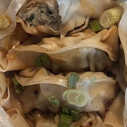 Dumplings. Nice chew on the wrapper and perfectly filled. They do not make them in-house but purchase from a distributor. :( Dumplings. Nice chew on the wrapper and perfectly filled. They do not make them in-house but purchase from a distributor. :(