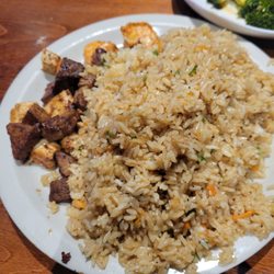 Kanki Japanese House of Steaks & Sushi - Durham - Emperor's delight with a whole lot of rice.