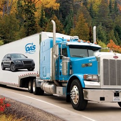 DAS Dependable Auto Shippers - Part of DAS's enclosed fleet