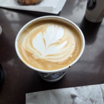 Top Pot Doughnuts - Coffee with hazelnut - Bakeries Near Me - Seattle, Washington